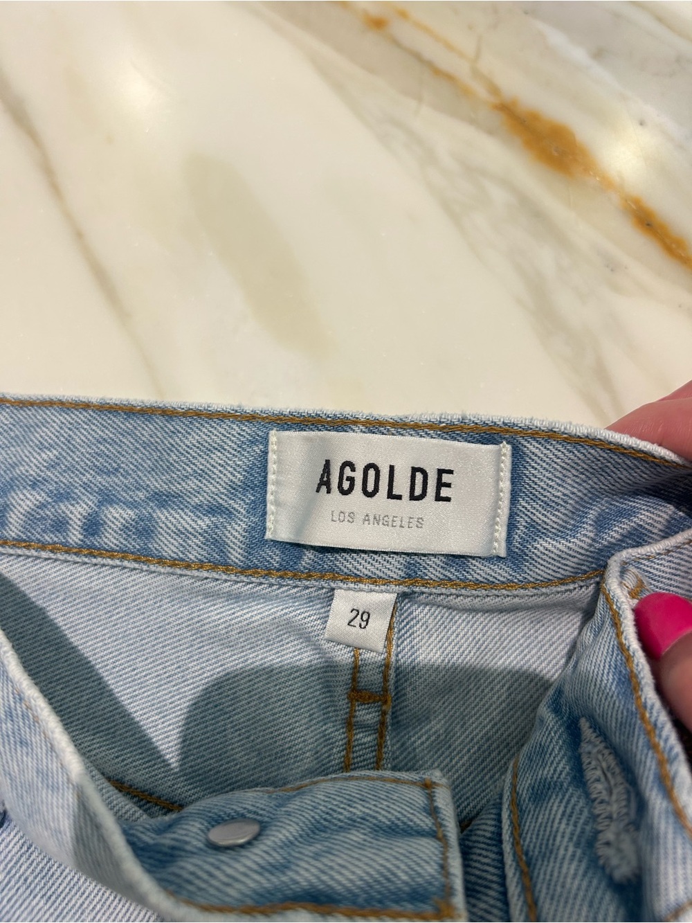 AGOLDE denim shorts size 29 - Picture 2 of 3